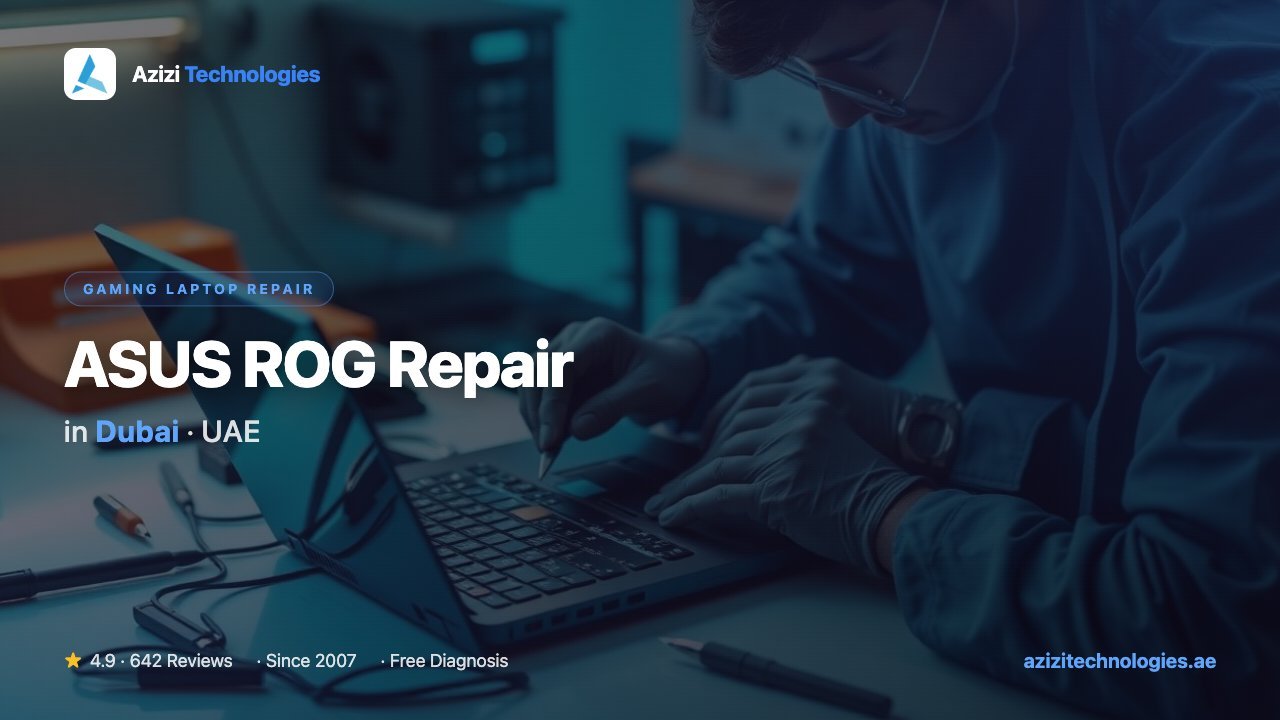ASUS ROG Repair Dubai - Gaming Laptop Repair specialist by Azizi Technologies, 1 of 10