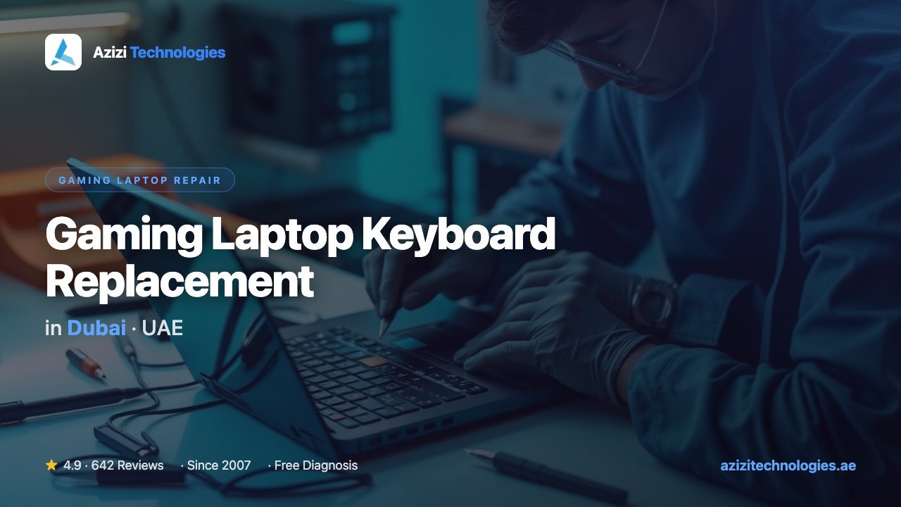 Gaming Laptop Keyboard Replacement Dubai - Gaming Laptop Repair specialist by Azizi Technologies, 10 of 10