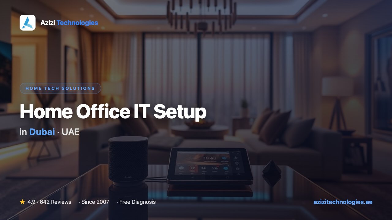 Home Office IT Setup Dubai - Home Tech Solutions specialist by Azizi Technologies, 2 of 3