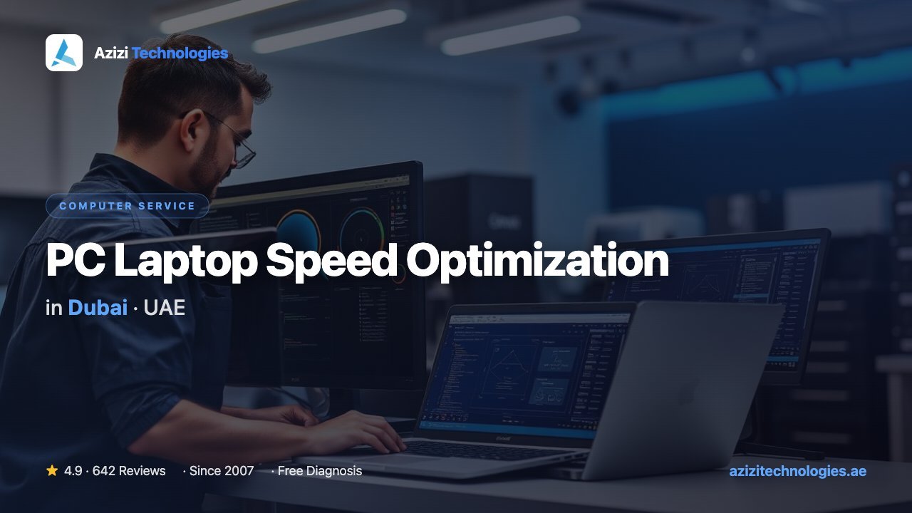 PC Laptop Speed Optimization Dubai - Computer specialist by Azizi Technologies, 4 of 5 PC Laptop Speed Optimization Dubai - Computer specialist by Azizi Technologies, 4 of 5