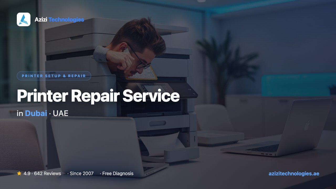 Printer Repair Service Dubai - Printer Setup & Repair specialist by Azizi Technologies, 2 of 3 Printer Repair Service Dubai - Printer Setup & Repair specialist by Azizi Technologies, 2 of 3