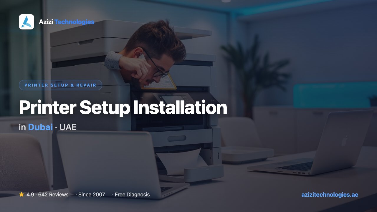 Printer Setup Installation Dubai - Printer Setup & Repair specialist by Azizi Technologies, 1 of 3 Printer Setup Installation Dubai - Printer Setup & Repair specialist by Azizi Technologies, 1 of 3