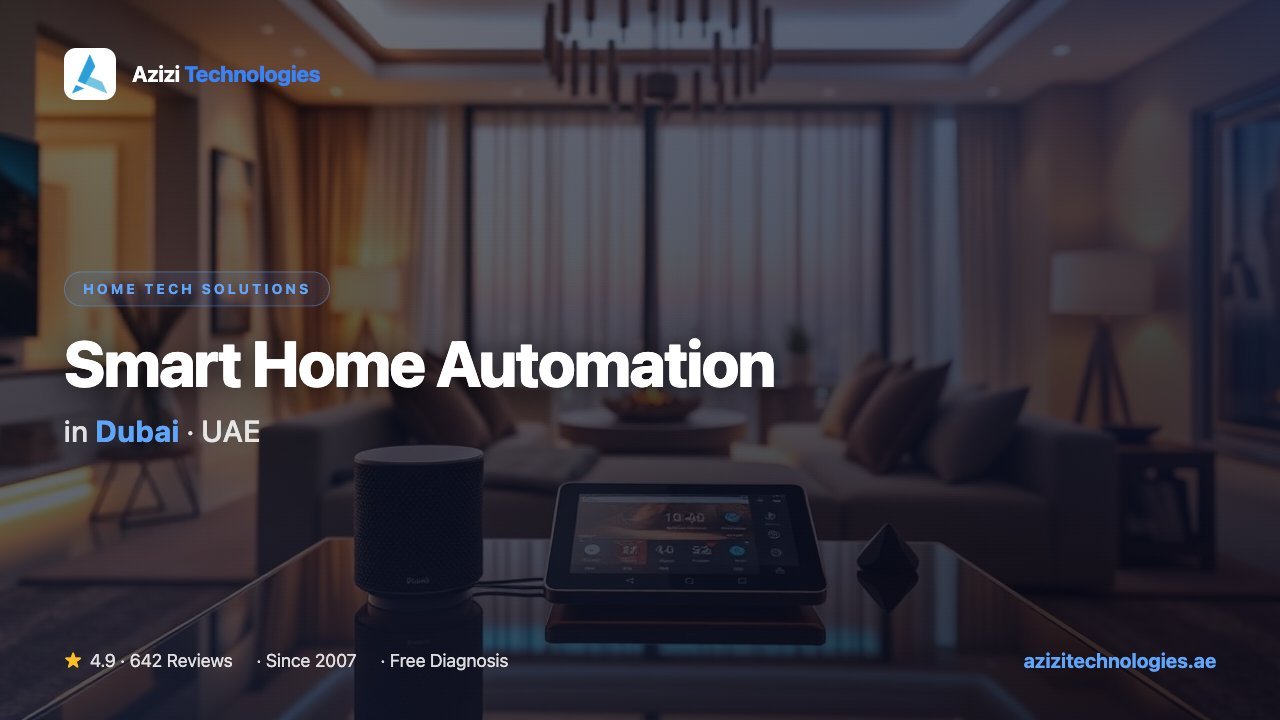Smart Home Automation Dubai - Home Tech Solutions specialist by Azizi Technologies, 1 of 3