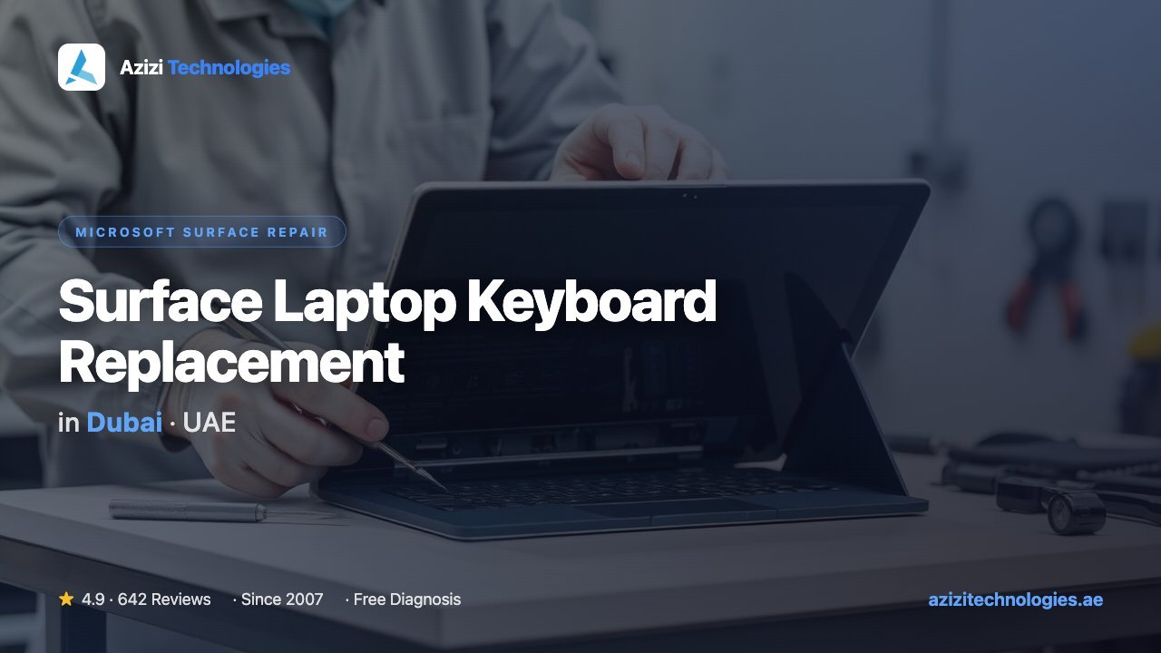 Surface Laptop Keyboard Replacement Dubai - Microsoft Surface Repair specialist by Azizi Technologies, 5 of 10