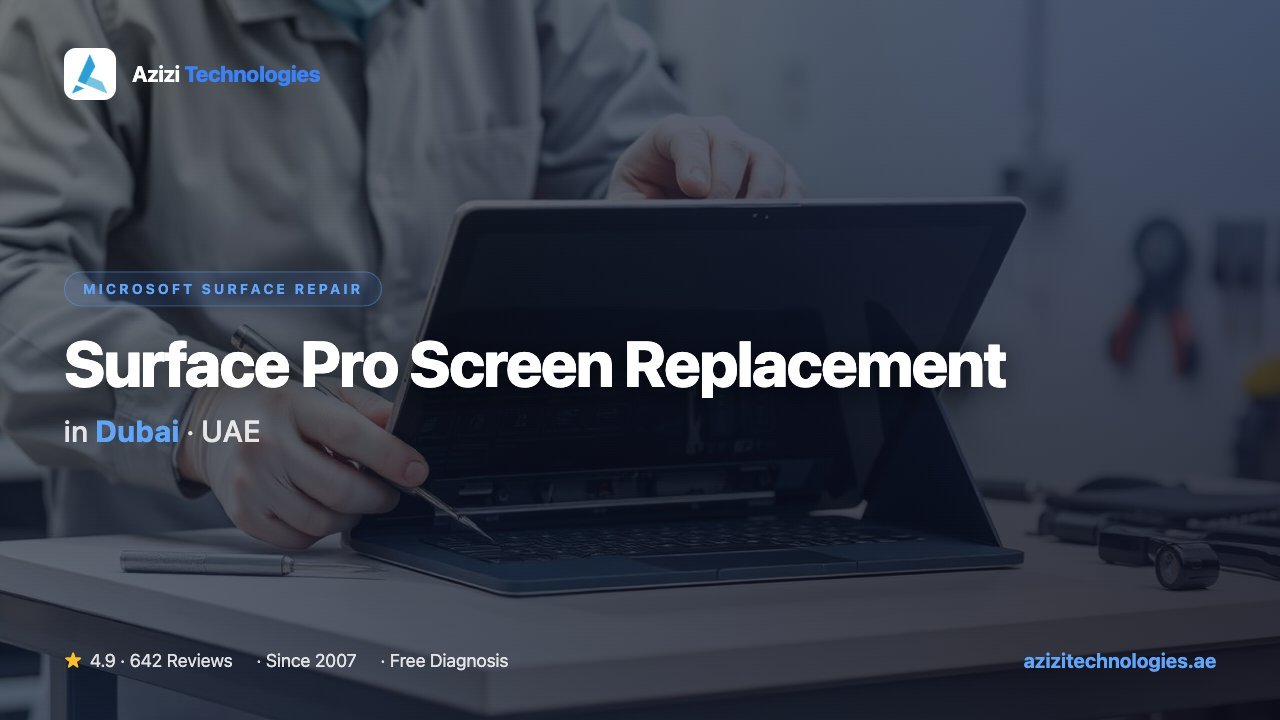 Surface Pro Screen Replacement Dubai - Microsoft Surface Repair specialist by Azizi Technologies, 1 of 10