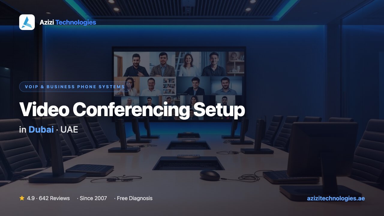 Video Conferencing Setup Dubai - VoIP & Business Phone Systems specialist by Azizi Technologies, 3 of 3